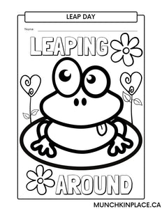 Leap Day Coloring Page