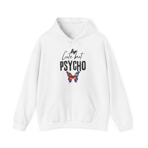 Cute But Psycho Unisex Hooded Sweatshirt – Munchkin Place Shop