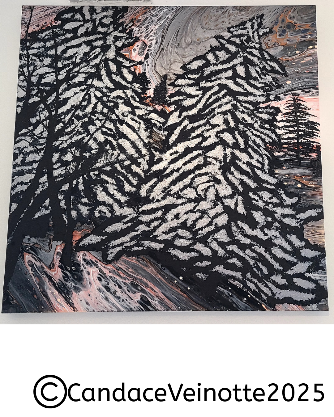 Strength From Roots Original Abstract Painting – Munchkin Place Shop