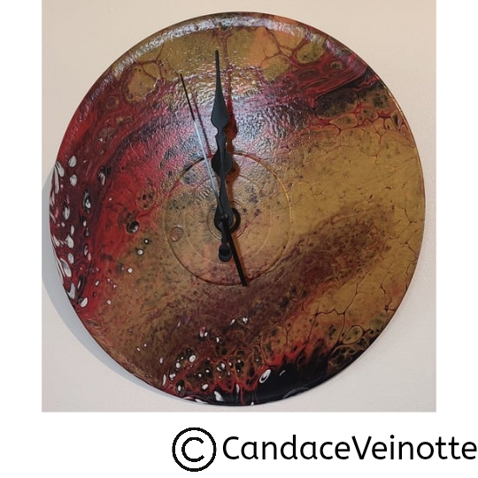 Fire Within Art Wall Clock