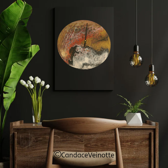 Fire Within ll Art Wall Clock