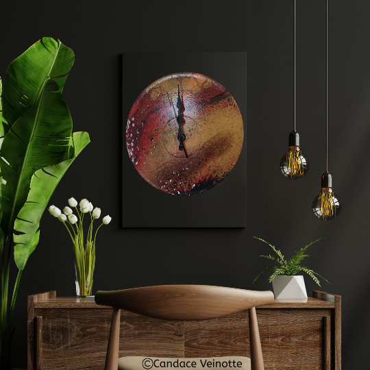 Fire Within Art Wall Clock