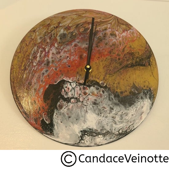 Fire Within ll Art Wall Clock