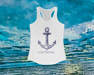 Lake Simcoe Anchor Women's Ideal Racerback Tank