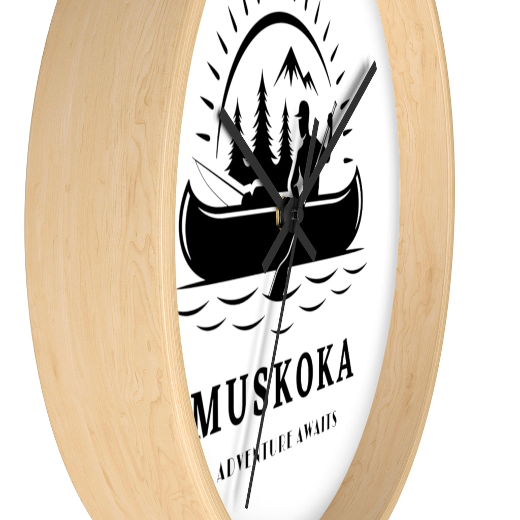 Muskoka Adventure Awaits ll Wall clock