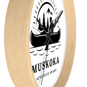 Muskoka Adventure Awaits ll Wall clock