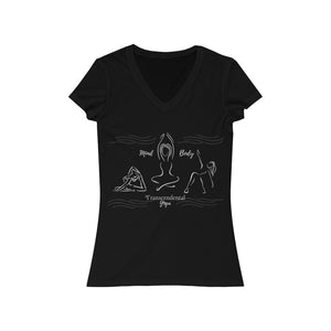 Mind Body Transcendental Yoga Women's Jersey Short Sleeve V-Neck Tee