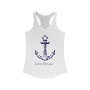 Lake Simcoe Anchor Women's Ideal Racerback Tank