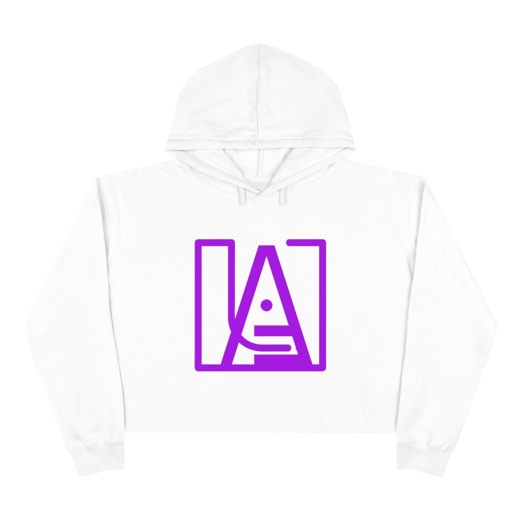 ICONIC Crop Hoodie in Purple