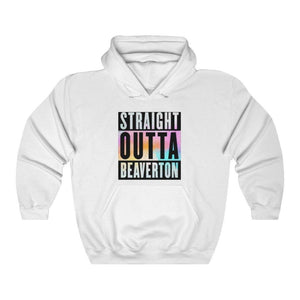 Straight Outta Beaverton Rainbow Unisex Heavy Blend™ Hooded Sweatshirt - Munchkin Place Shop 