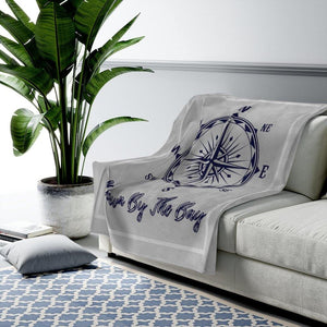 Down By The Bay Velveteen Plush Grey Blanket - Munchkin Place Shop 