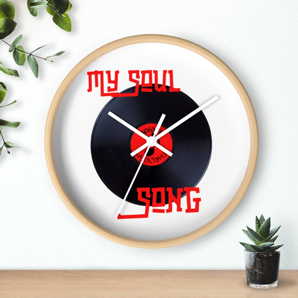 My Soul Speaks Through Song Wall clock