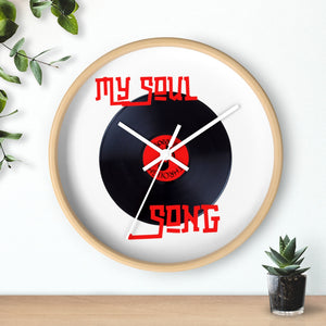 My Soul Speaks Through Song Wall clock
