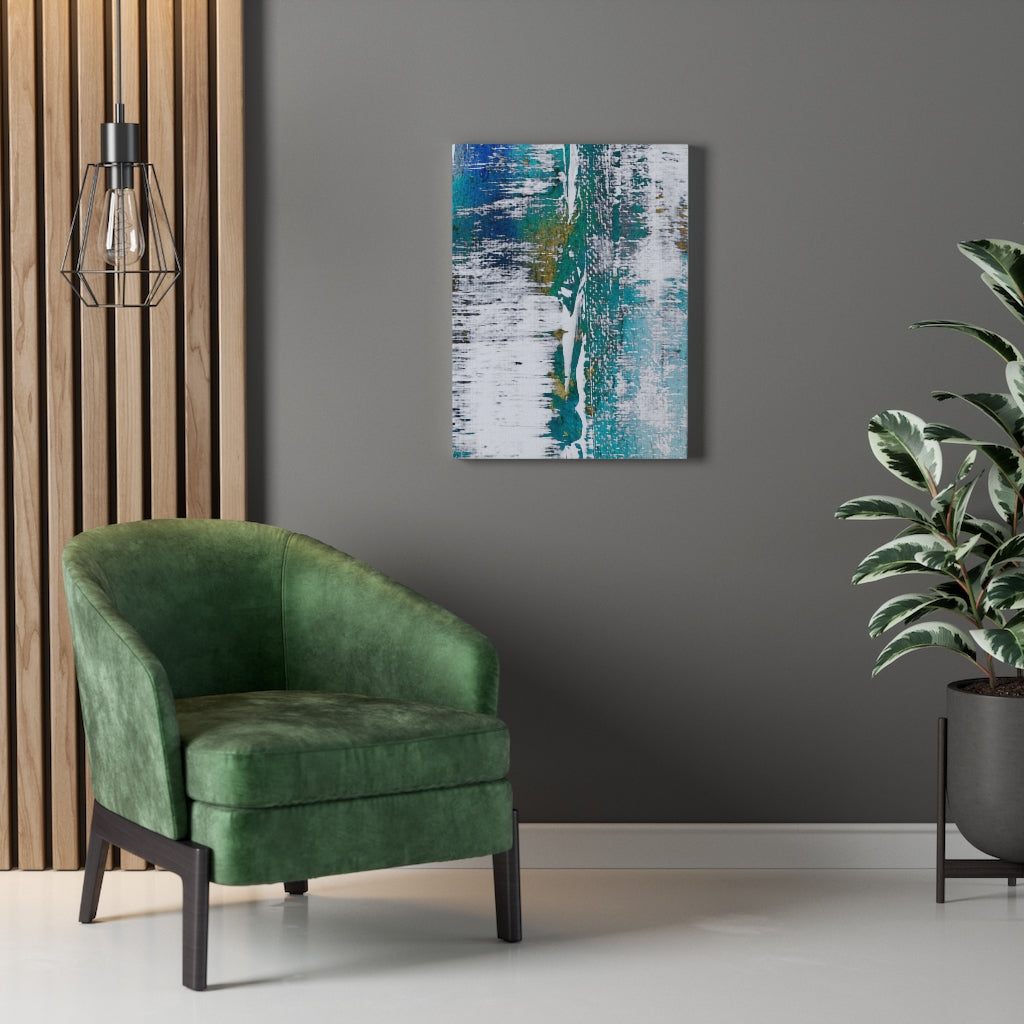 An Artist's Eye (Hint of Turquoise) 18 x 24 Gallery Wrapped Canvas Print