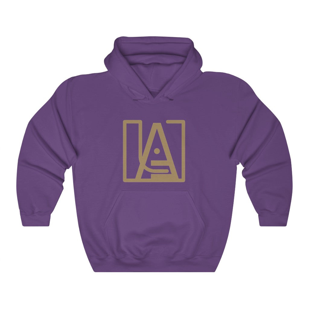 ICONIC Unisex Heavy Blend Hooded Sweatshirt in Gold