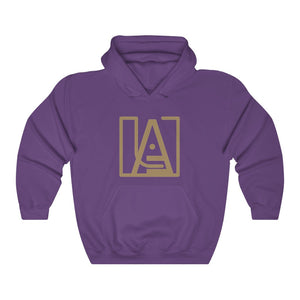 ICONIC Unisex Heavy Blend Hooded Sweatshirt in Gold