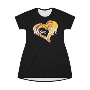 Black and Gold Mom Life Nightgown - Munchkin Place Shop 
