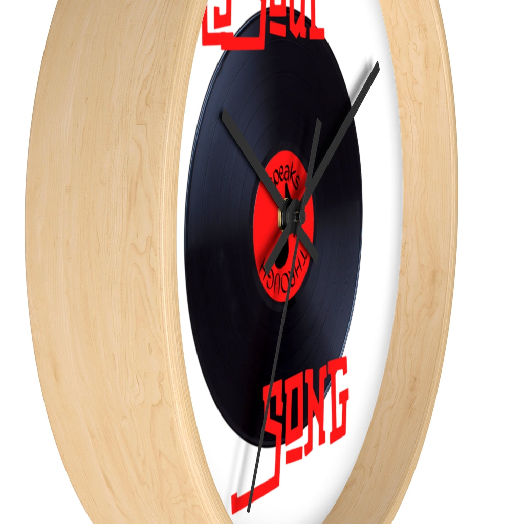 My Soul Speaks Through Song Wall clock