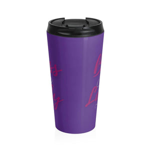 Boss Lady Stainless Steel Travel Mug Purple - Munchkin Place Shop 