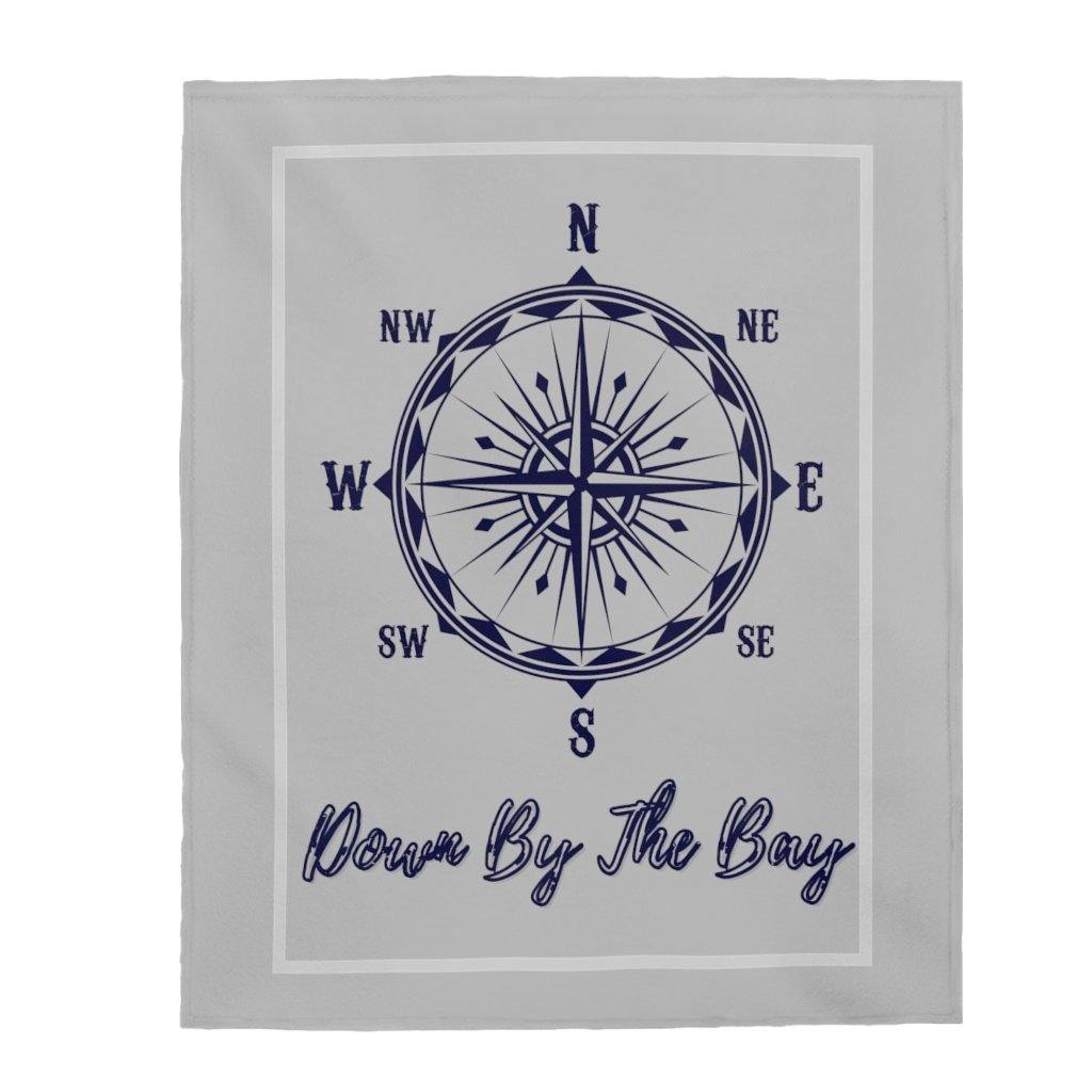 Down By The Bay Grey Velveteen Plush Blanket - Munchkin Place Shop 