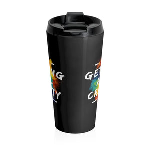 Getting All Crafty Stainless Steel Travel Mug in Black