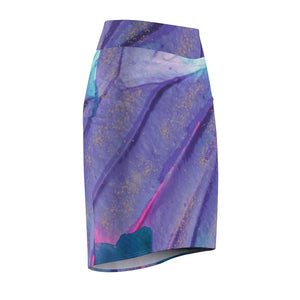 Light Upon Blooms Women's Pencil Skirt