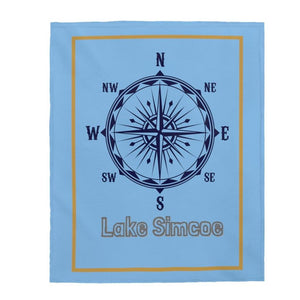 Lake Simcoe Velveteen Plush Blanket ©™ - Munchkin Place Shop 