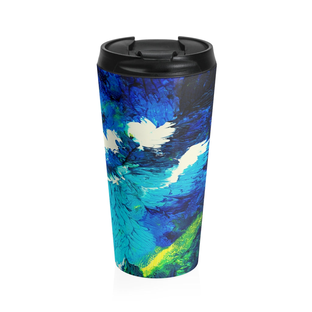 Transcendent Water Lily Stainless Steel Travel Mug