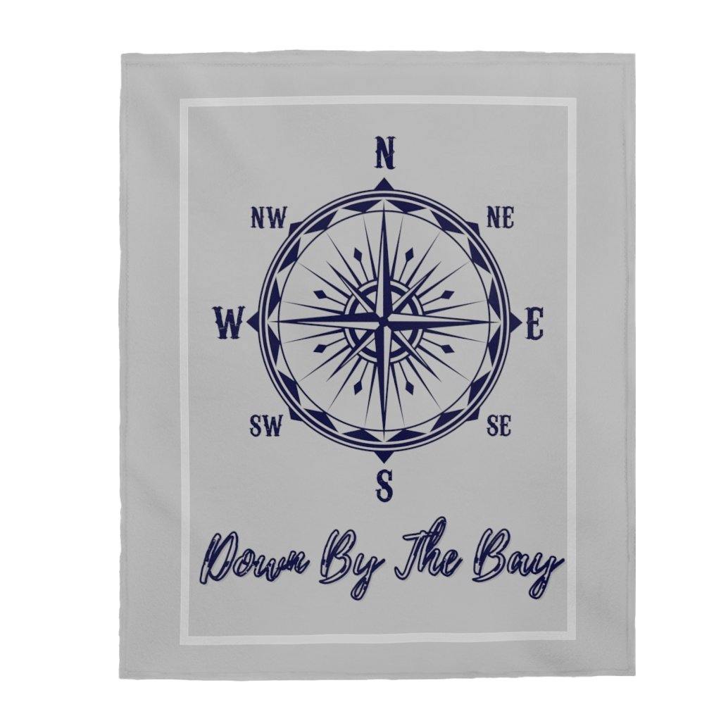 Down By The Bay Velveteen Plush Grey Blanket - Munchkin Place Shop 