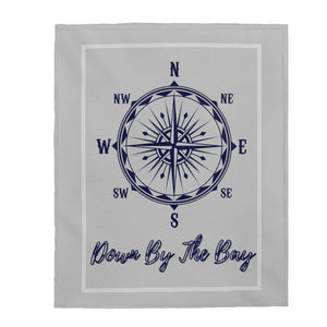 Down By The Bay Velveteen Plush Grey Blanket - Munchkin Place Shop 