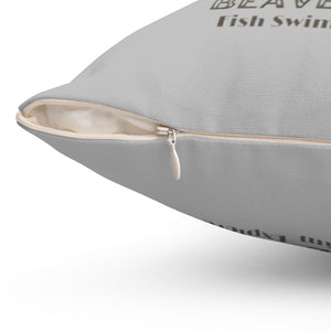 Beaverton Square Pillow in Grey