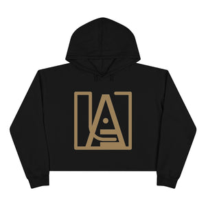 ICONIC Crop Hoodie in Gold