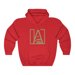 ICONIC Unisex Heavy Blend Hooded Sweatshirt in Gold