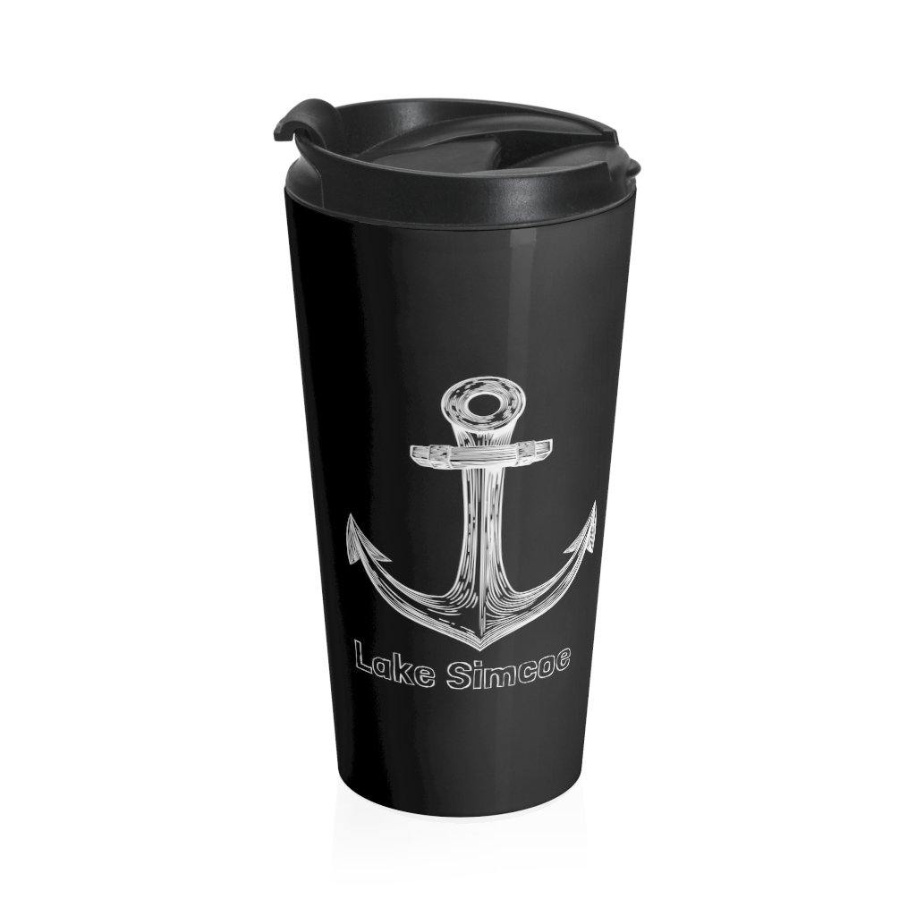 Lake Simcoe Stainless Steel Travel Mug Black - Munchkin Place Shop 