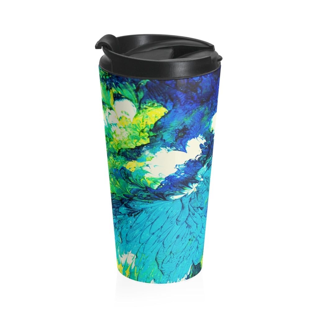 Transcendent Water Lily Stainless Steel Travel Mug