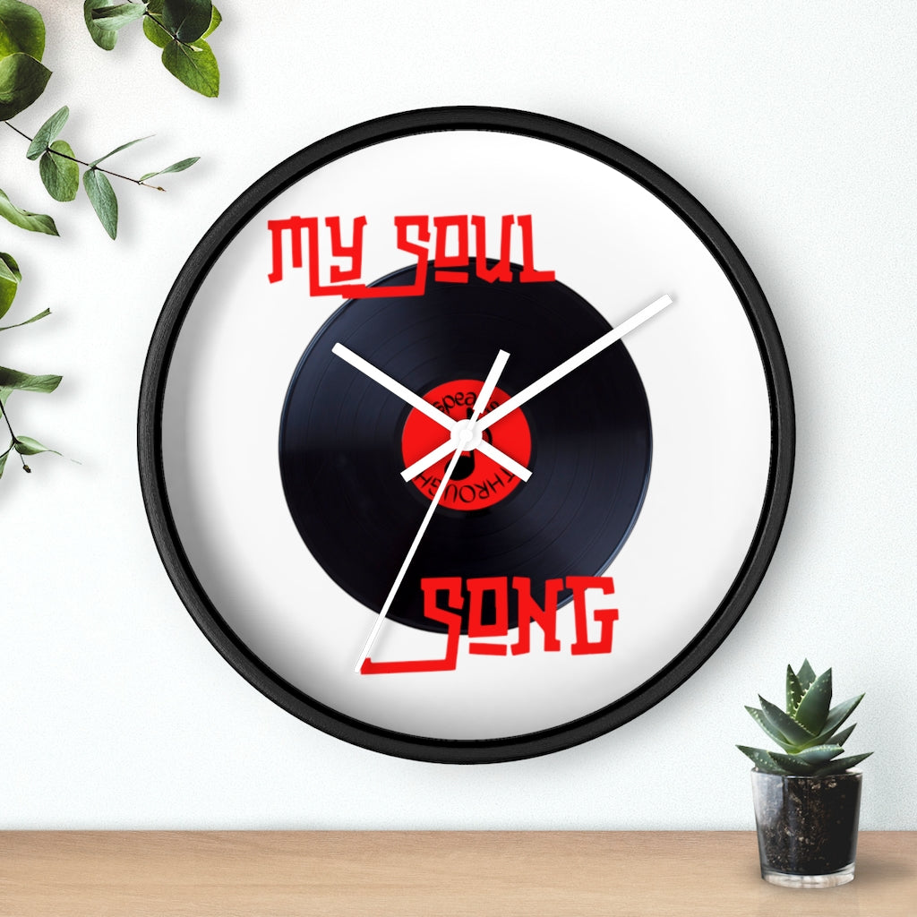 My Soul Speaks Through Song Wall clock