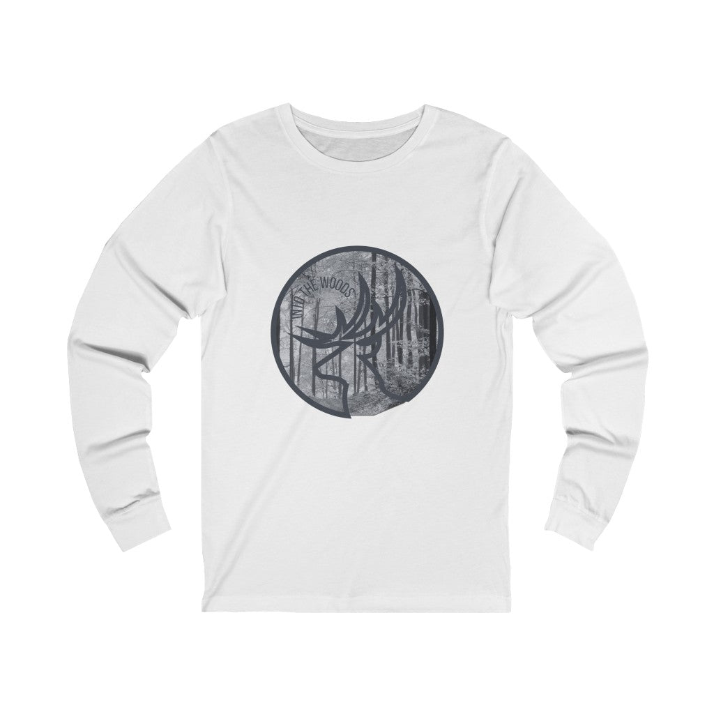 Into the Woods Grey Forest Unisex Jersey Long Sleeve Tee