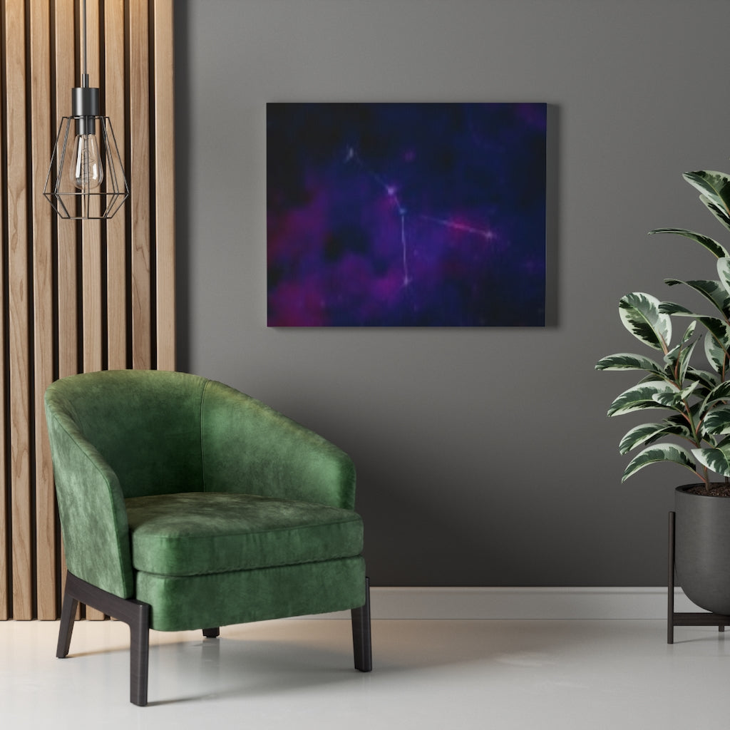 Cancer Constellation Gallery Wrapped Canvas Print