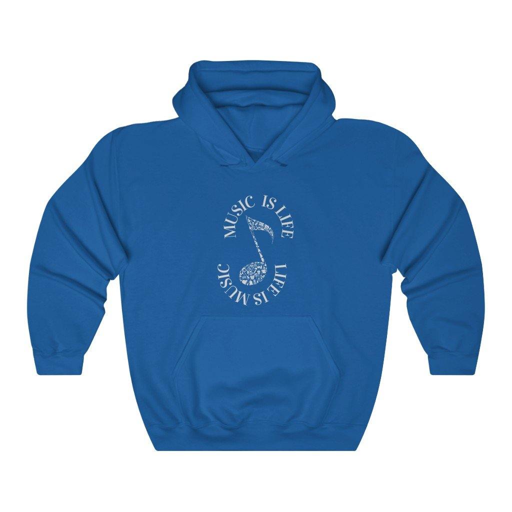Music Is Life  Life is Music Unisex Heavy Blend™ Hooded Sweatshirt - Munchkin Place Shop 