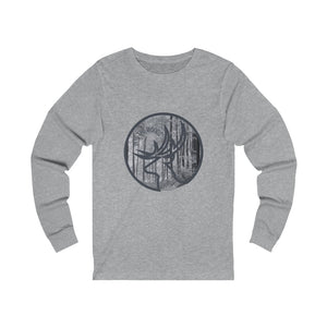 Into the Woods Grey Forest Unisex Jersey Long Sleeve Tee