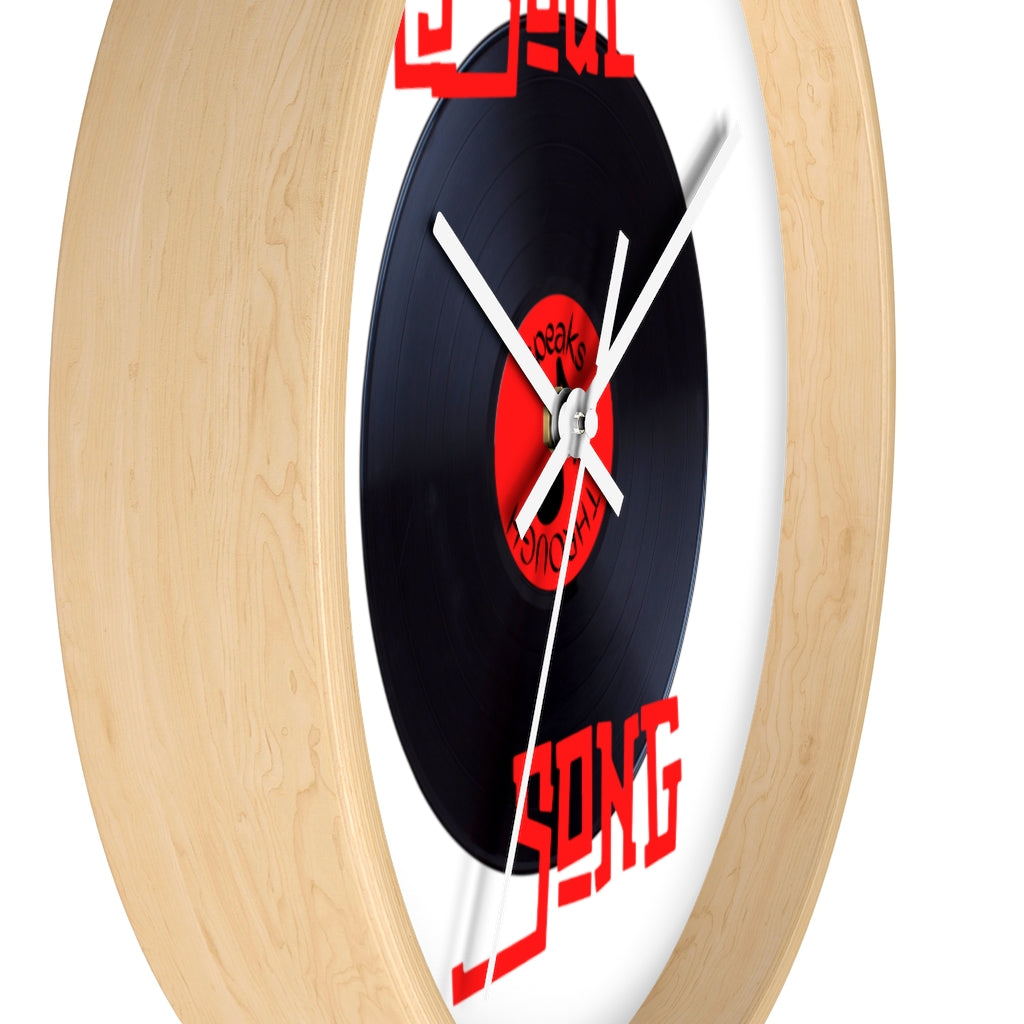 My Soul Speaks Through Song Wall clock