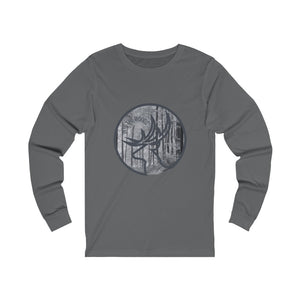 Into the Woods Grey Forest Unisex Jersey Long Sleeve Tee