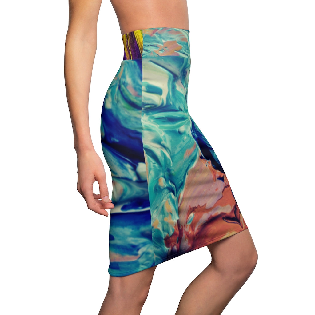 Torrent Tide Women's Pencil Skirt