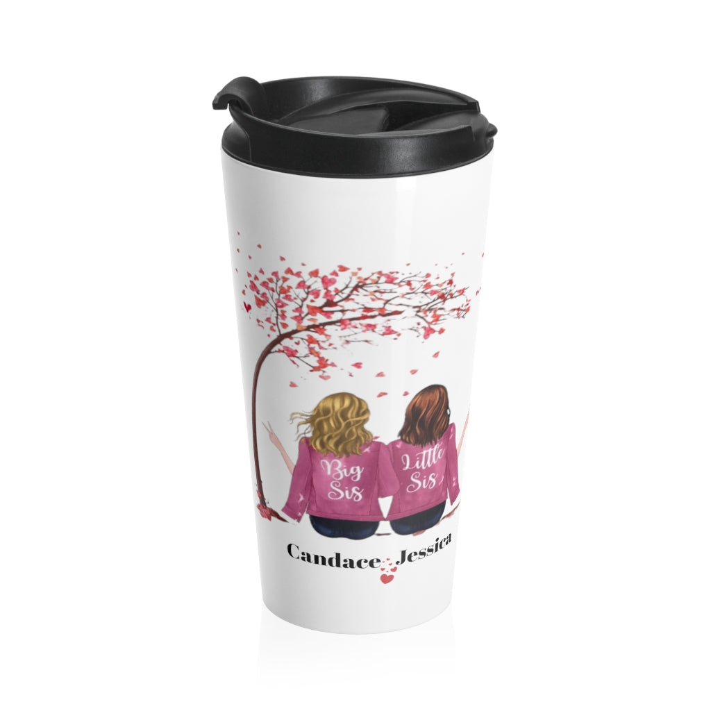 Customizable Sister's Stainless Steel Travel Mug