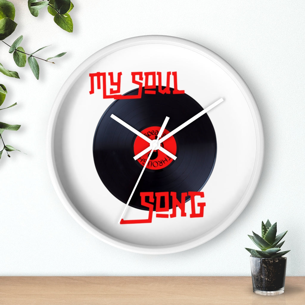 My Soul Speaks Through Song Wall clock