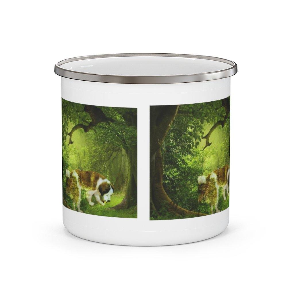 Saint Bernard Enamel Camping Mug - Munchkin Place Shop 