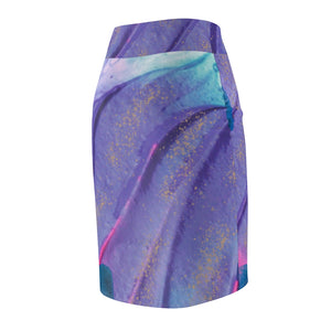 Light Upon Blooms Women's Pencil Skirt