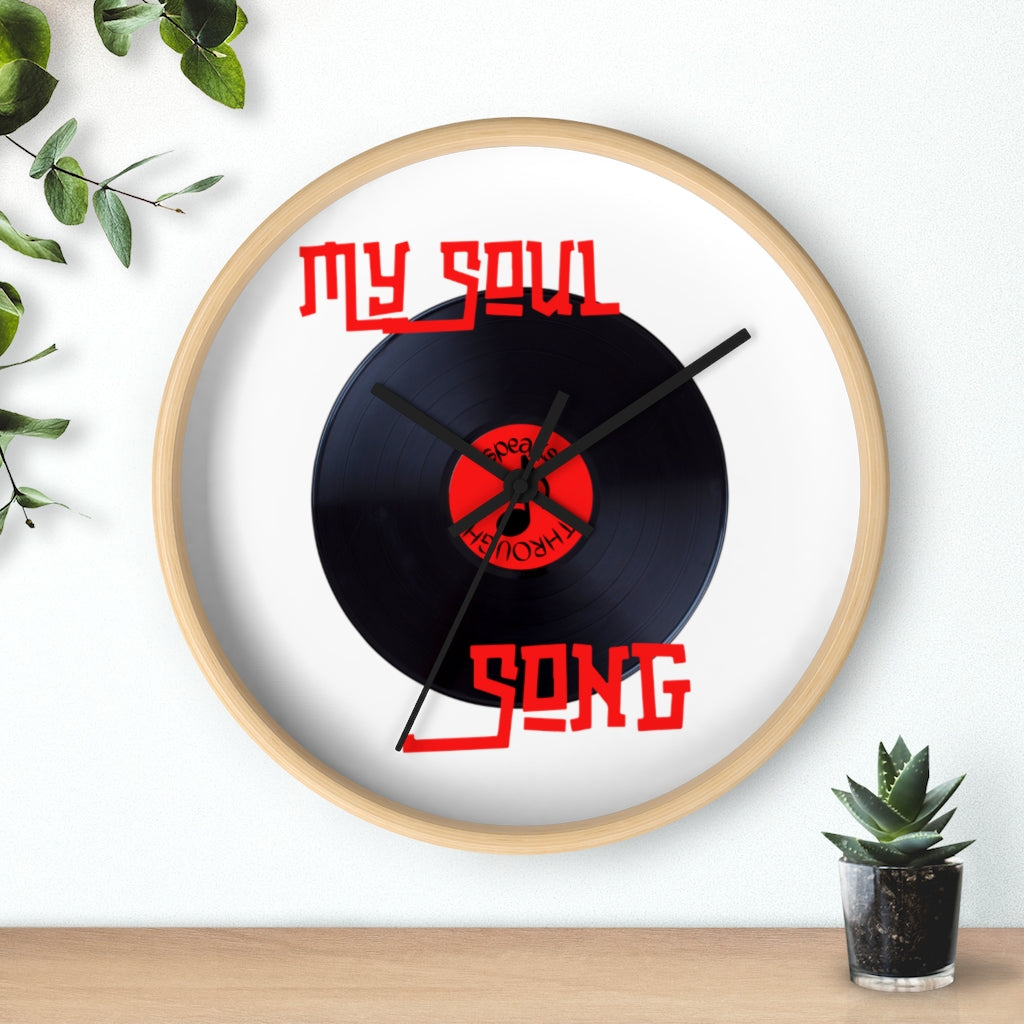 My Soul Speaks Through Song Wall clock