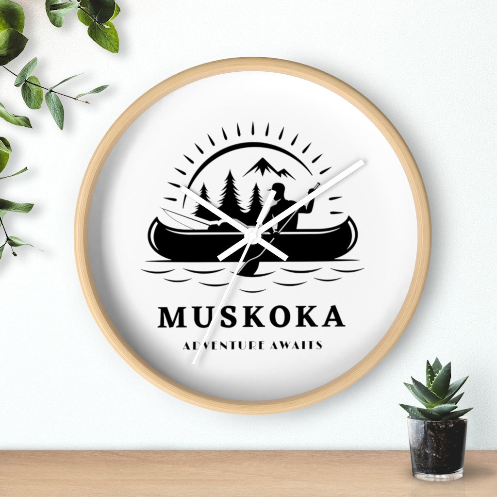 Muskoka Adventure Awaits ll Wall clock