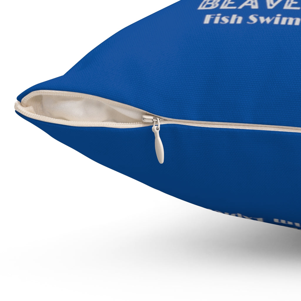 Beaverton Square Pillow in Blue